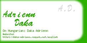 adrienn daka business card